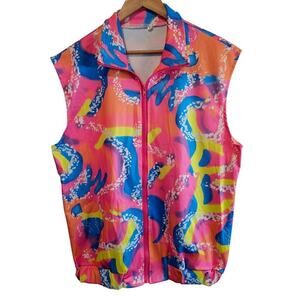 Ken Costume Top Men Size XL Pink Bright Cosplay Dress Up Barbie Funny Sleeveless